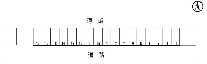 保見町浅井駐車場の駐車配置図