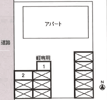 フローラルルピナスパーキングの駐車配置図
