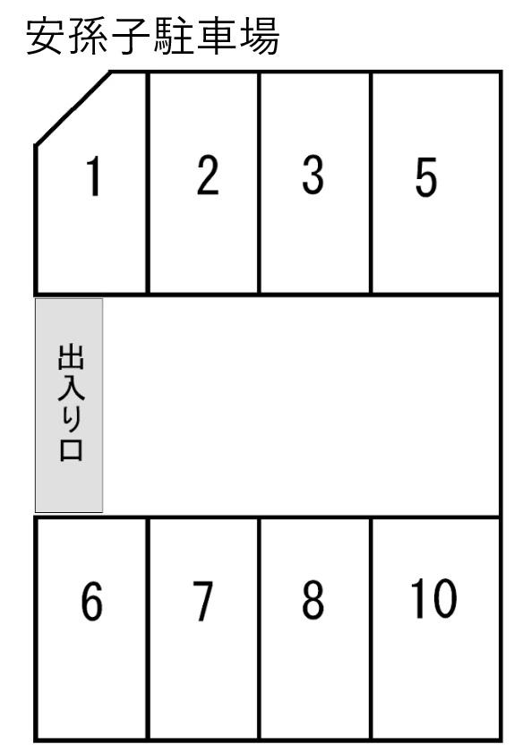 安孫子駐車場の駐車配置図
