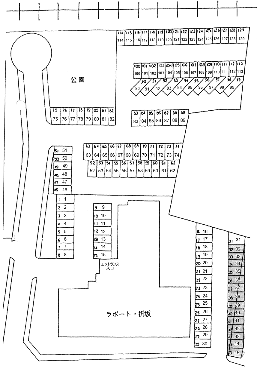 ラポート折坂の駐車配置図