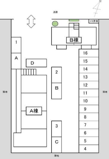 FKラフォーレ MiOの駐車配置図