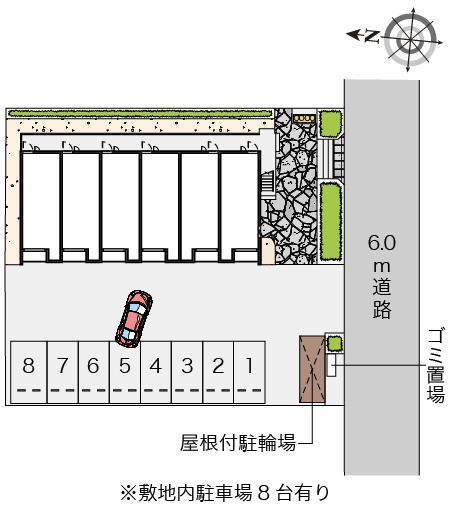 クレイノフラグランス(57004)の駐車配置図