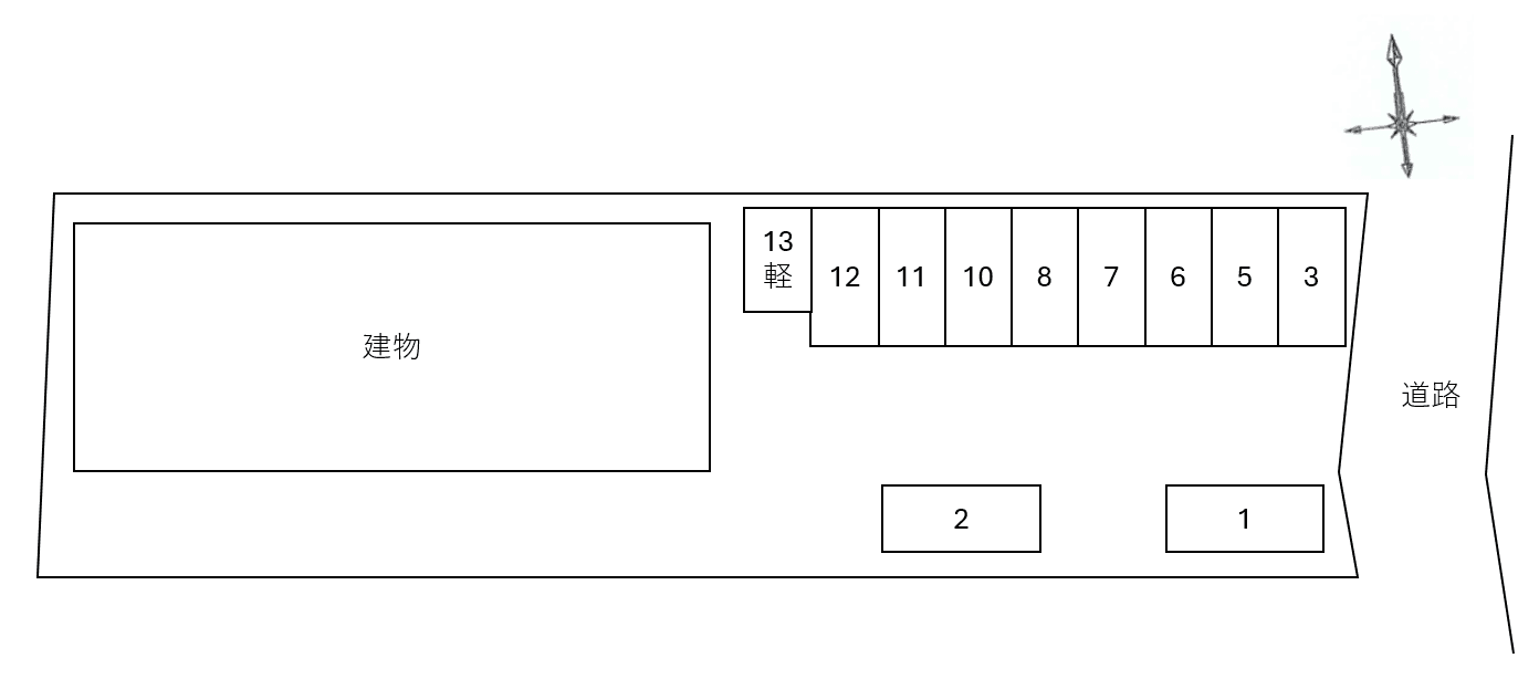 メゾン サンパティークの駐車配置図