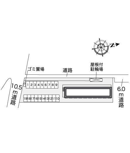 鴨川(27406)の駐車配置図