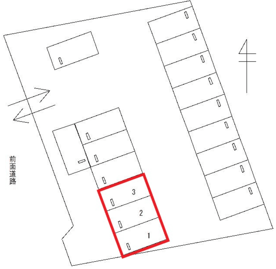 FKチケパ東加古川駅前第5の駐車配置図