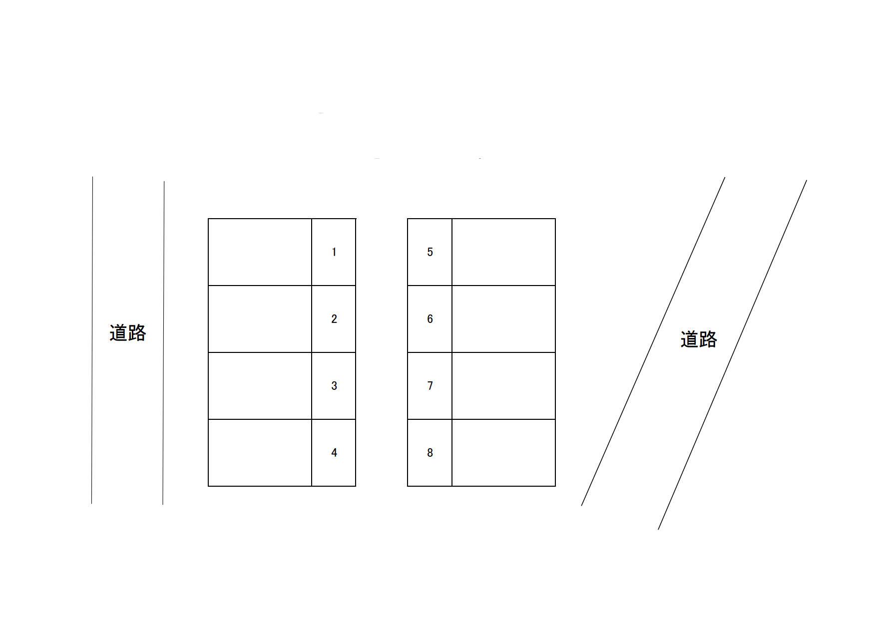 寺町6区駐車場の駐車配置図