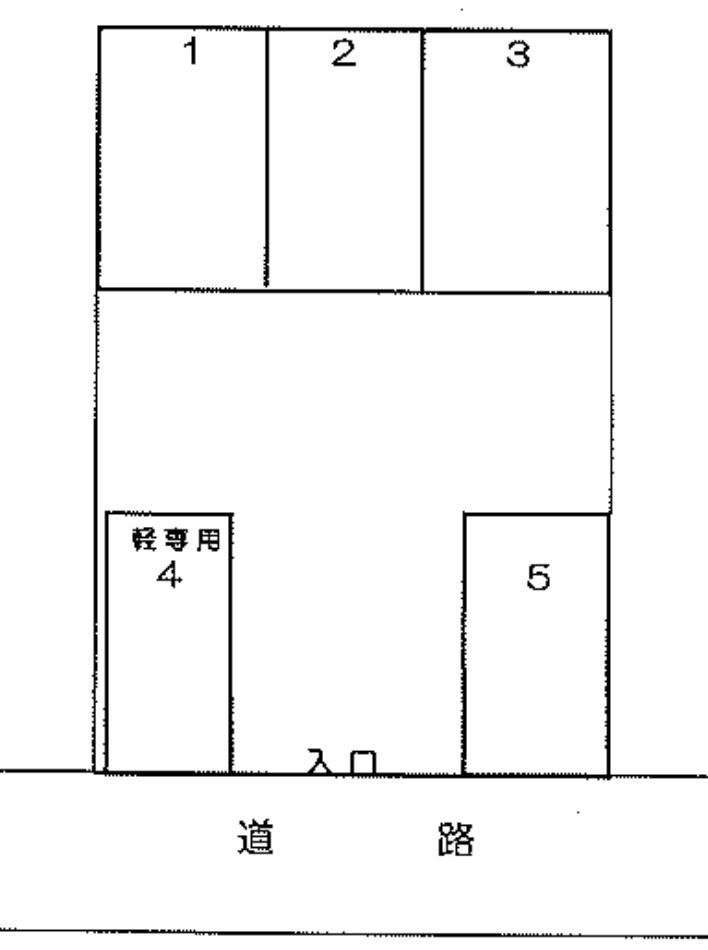 ひらかたパーキングの駐車配置図