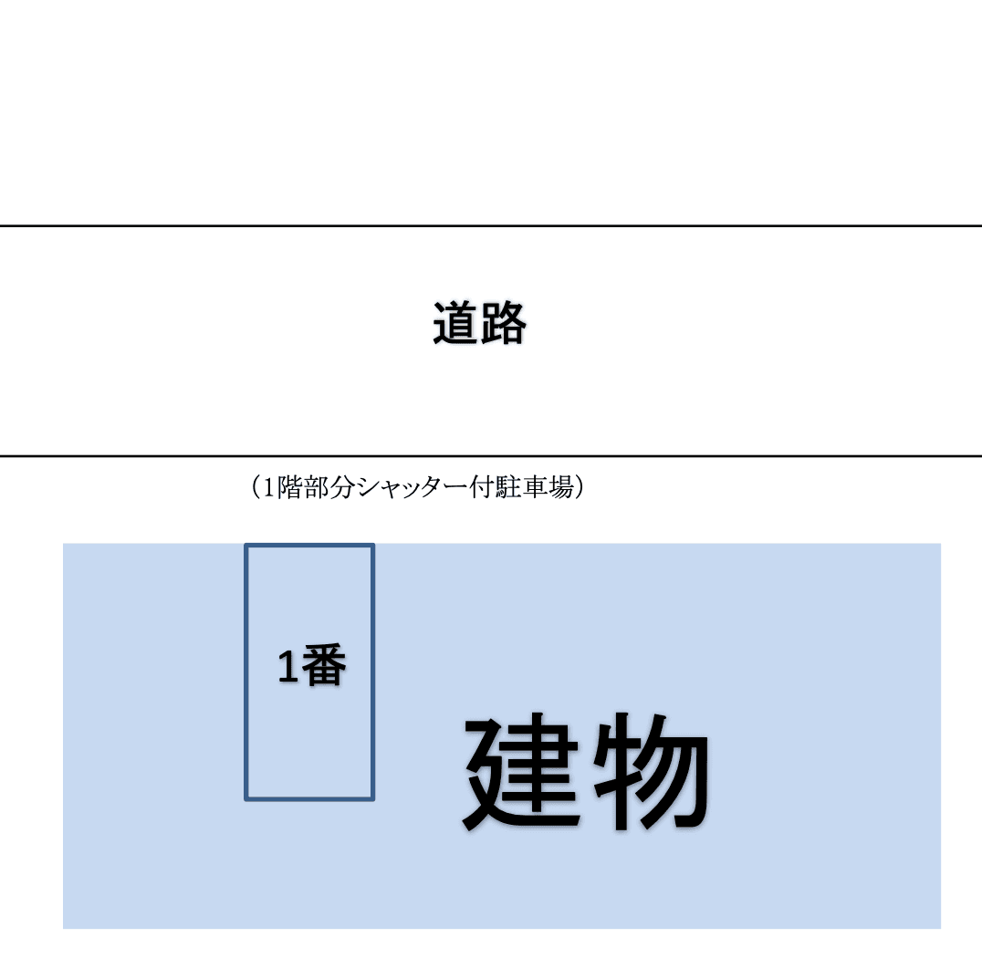 ルミエール北巽の駐車配置図
