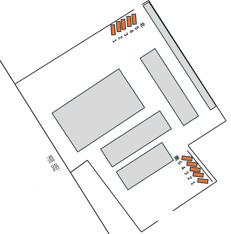 飯野町Kパーキングの駐車配置図