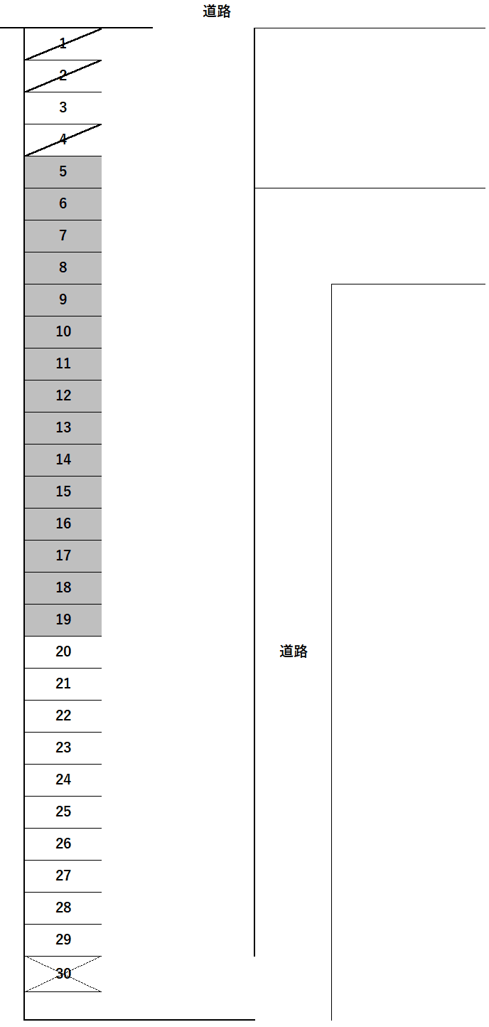 eパーキングの駐車配置図