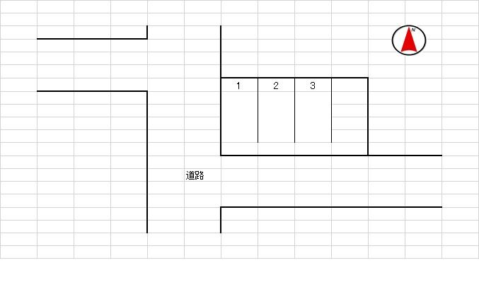 立川町5丁目238-31駐車場の駐車配置図