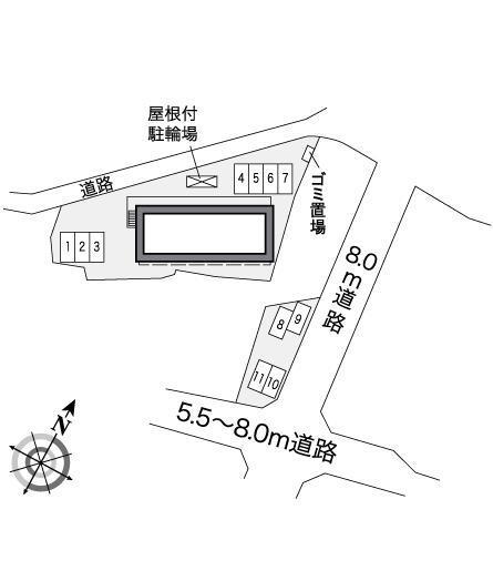 じん(26530) 敷地外駐車場の駐車配置図