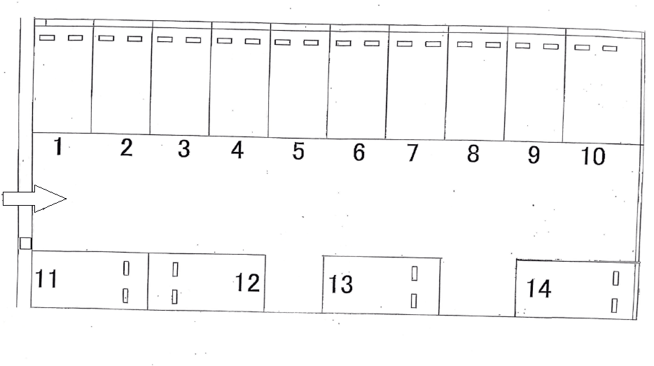 陣原三丁目プチパーキングの駐車配置図