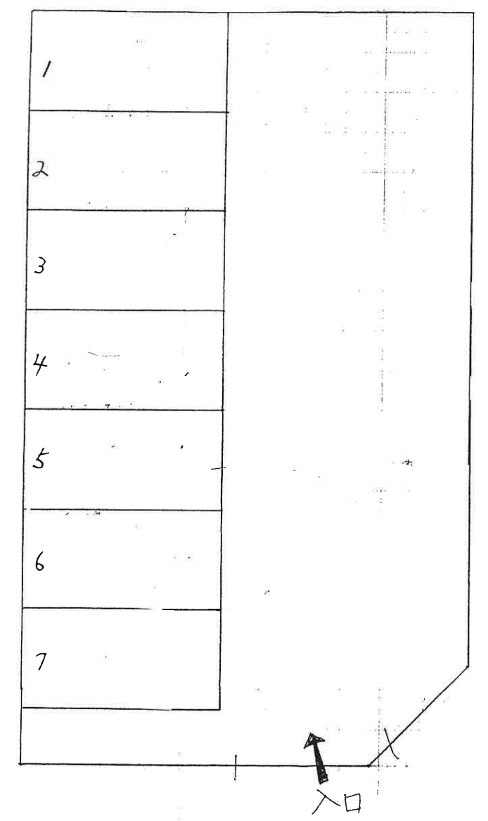 大平台3丁目127-2駐車場の駐車配置図