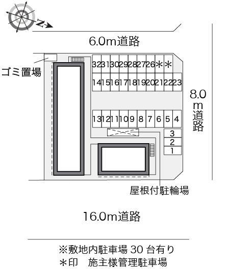 オーキッド(34050)の駐車配置図