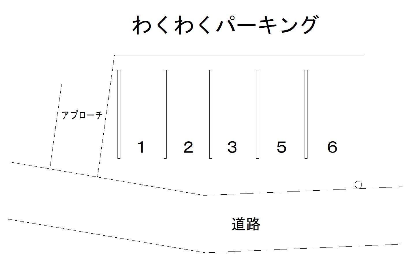 わくわくパーキングの駐車配置図