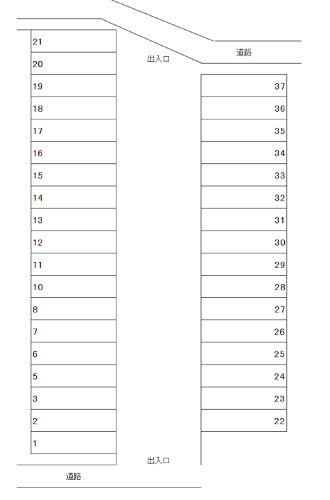 000181の駐車配置図