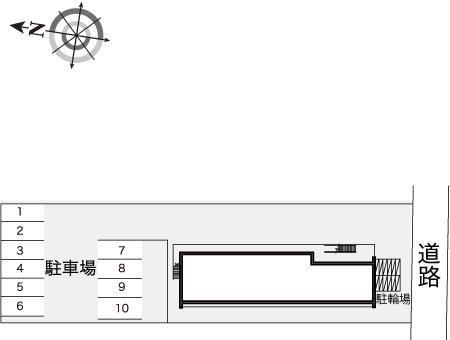 カサ(10059)の駐車配置図