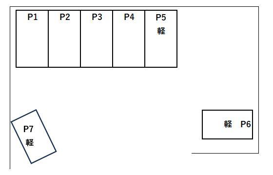 FKKレジデンス駐車場Aの駐車配置図