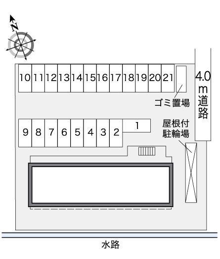 グランドパレス春日部(27290)の駐車配置図