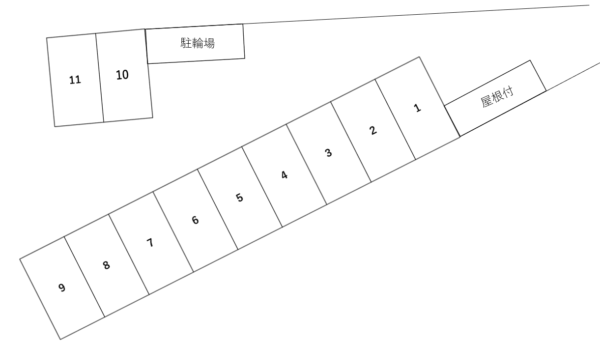 リッツコート西船橋の駐車配置図