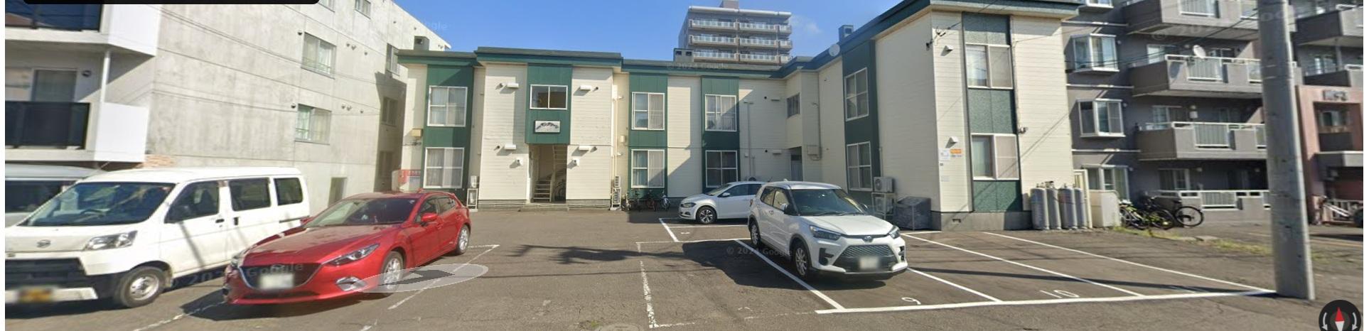 ハイツサングリーンの外観・駐車場イメージ1枚目