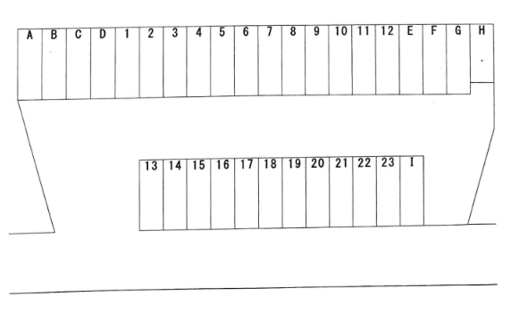 藤島第2駐車場の駐車配置図