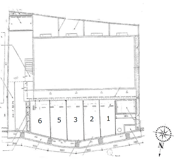 LMレジデンスの駐車配置図