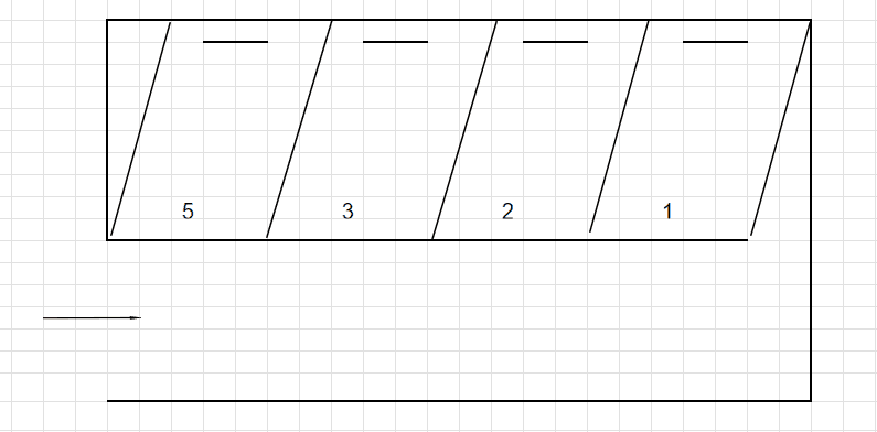 及川第一駐車場の駐車配置図