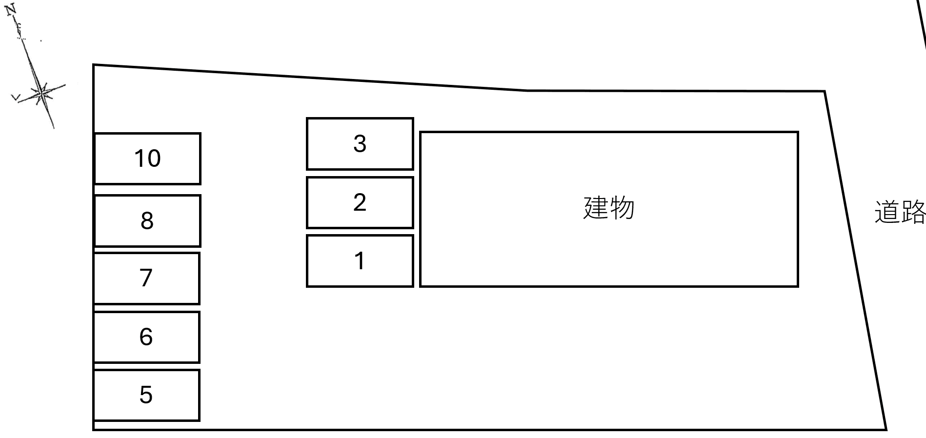 樫の木の駐車配置図