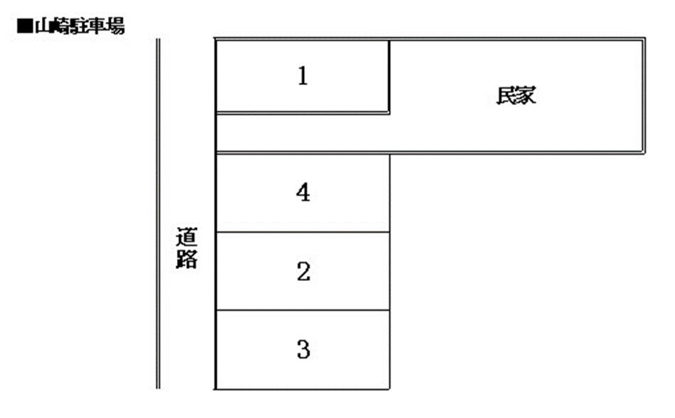 山崎駐車場の駐車配置図