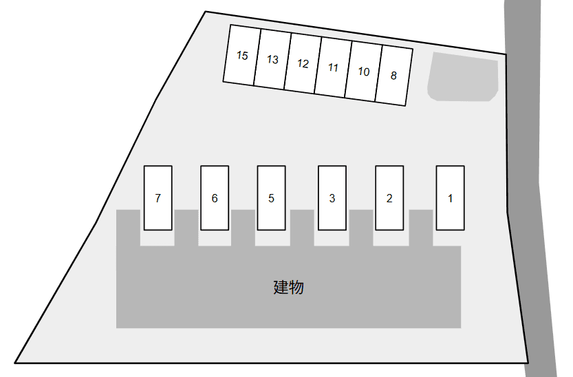 shine courtの駐車配置図