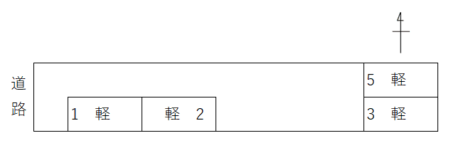 P317の駐車配置図