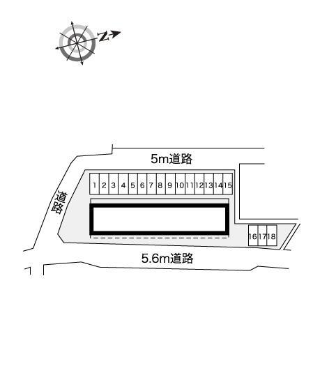 二日市中央(9748)の駐車配置図