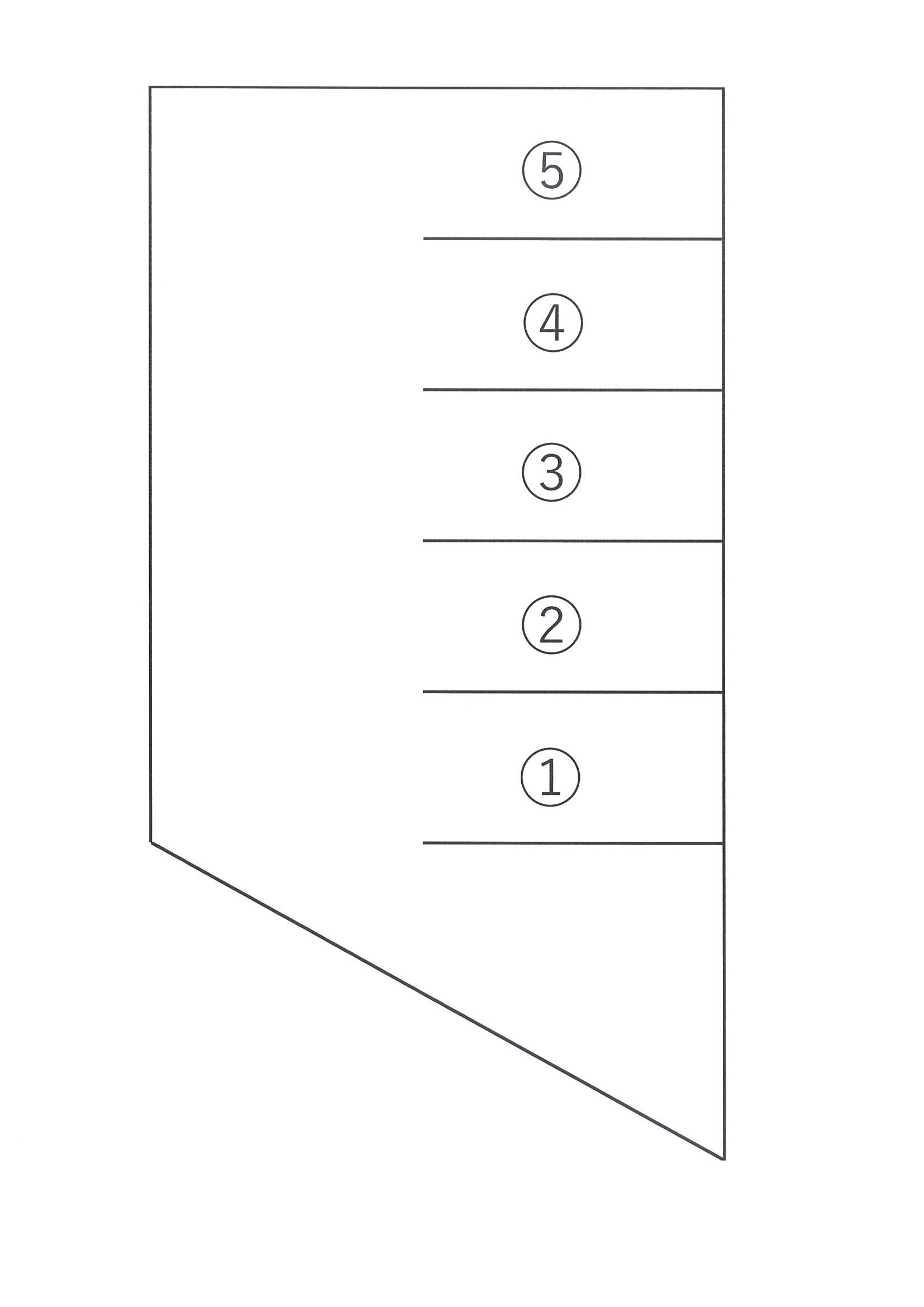 川越町豊田駐車場の駐車配置図