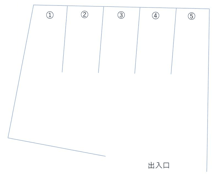 ハーミット古波蔵Ⅳ駐車場の駐車配置図