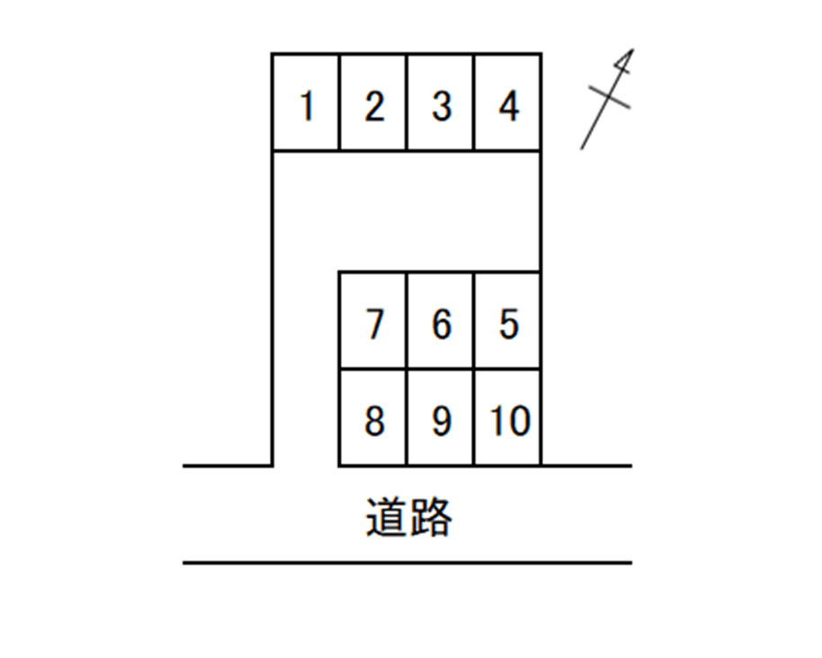 大丸第3駐車場の駐車配置図