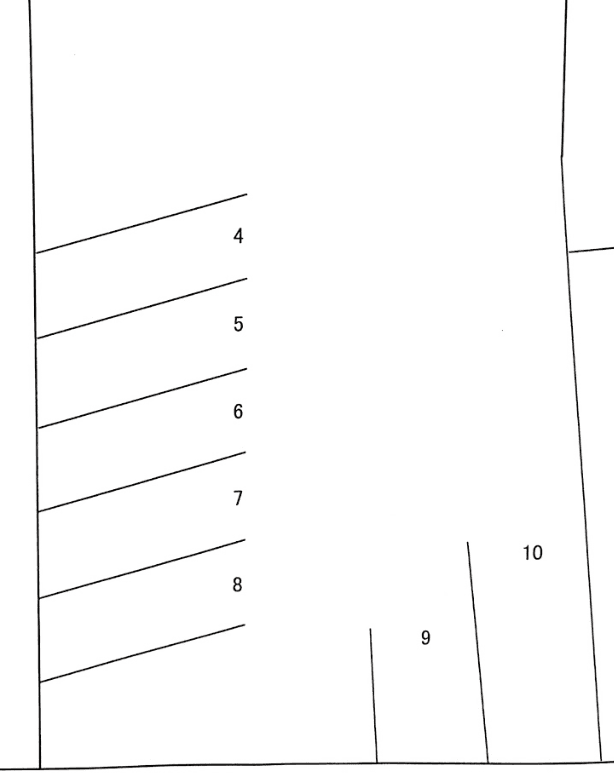 西部ゴムガレージの駐車配置図