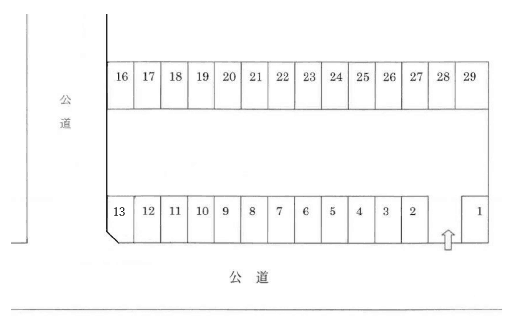 パーキング今成中央Ⅱの駐車配置図