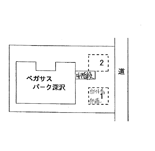 ペガサスパーク深沢駐車場の駐車配置図