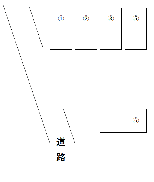 所沢第241Pの駐車配置図