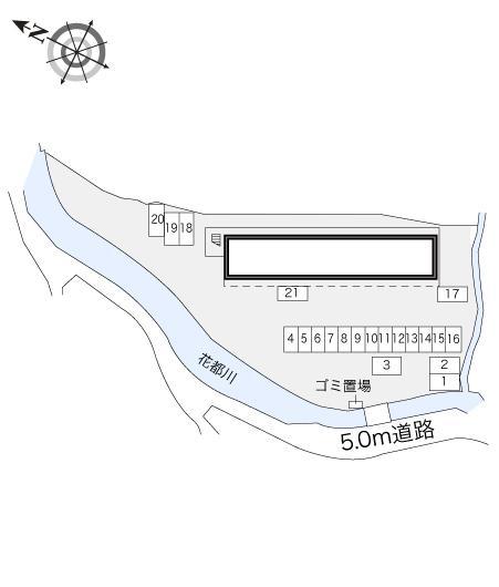 Green Hill(17558)の駐車配置図