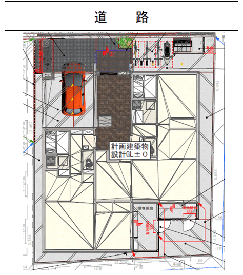 ユアメゾン エムの駐車配置図