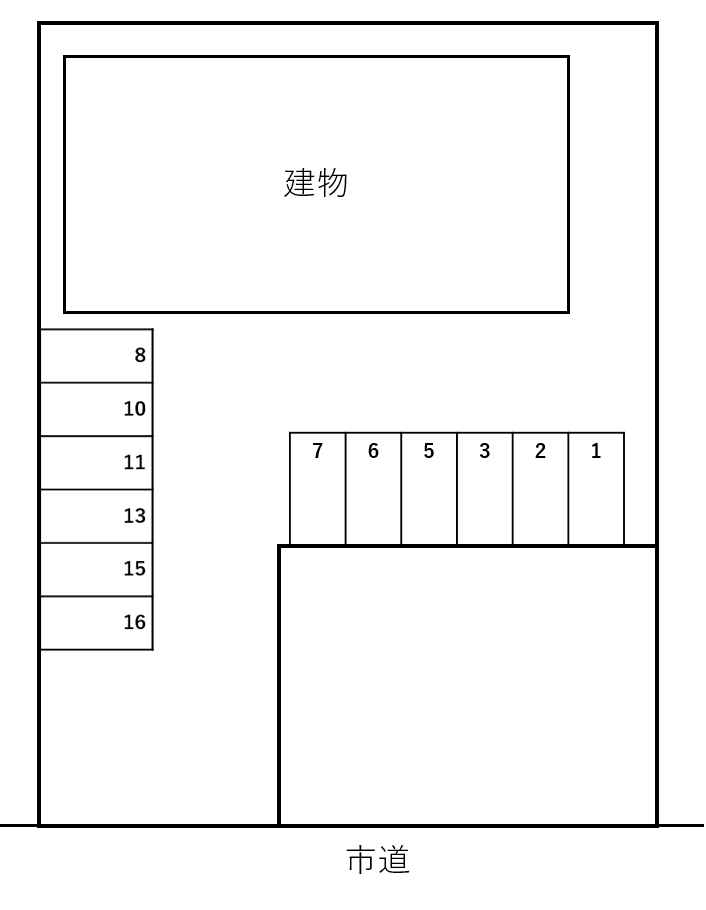Lowe Kの駐車配置図