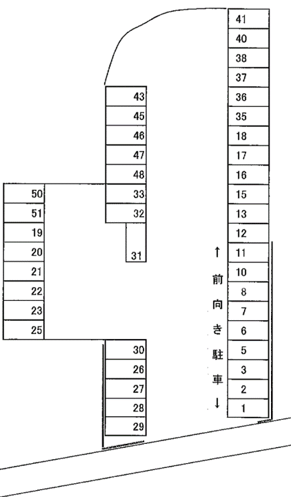 NO.48の駐車配置図
