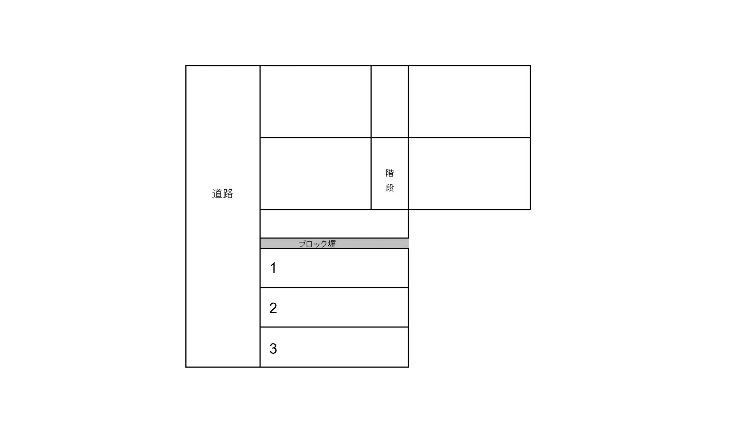 ハイツ弥生の駐車配置図