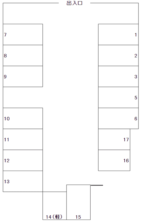 000121の駐車配置図