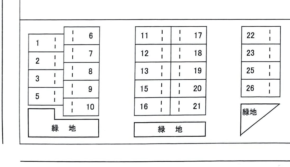 マルトパーキングの駐車配置図