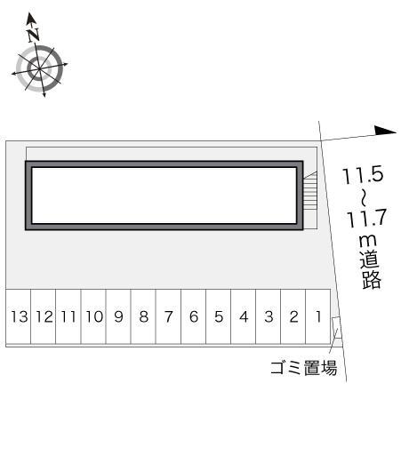 アルカンシェルⅡ(14460)の駐車配置図