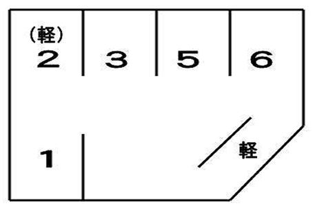 浦上台2丁目駐車場の駐車配置図